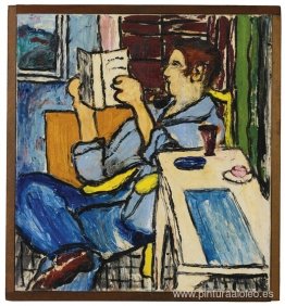 Hombre leyendo (Autorretrato)