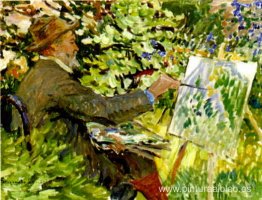 Artista en el caballete (Retrato de Konstantin Korovin)