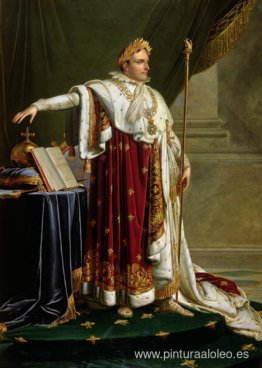 Napoleón I con el traje de coronación