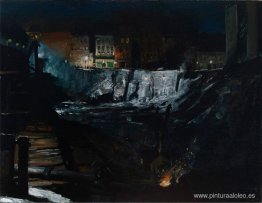 Excavación de noche