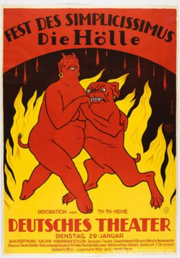 Cartel del Festival Simplicissimus Hell (Hölle)