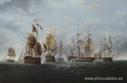 HMS Alexander, comandado por el capitán Rodney Bligh, poco antes