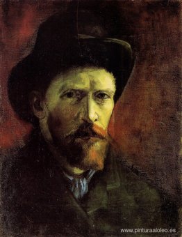 Autorretrato con sombrero de fieltro oscuro