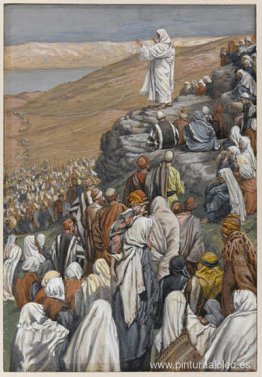 El Sermón de la Montaña, ilustración para 'La vida de Cristo'