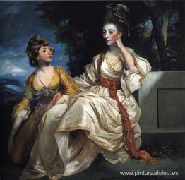 La señora Thrale y su hija Hester (Queeney)