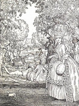 Picnic. Ilustración del Libro de la Marquesa