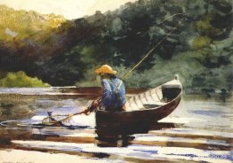 niño pescando