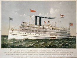 El Steamer Puritan, parte de la 'antigua' línea Fall River