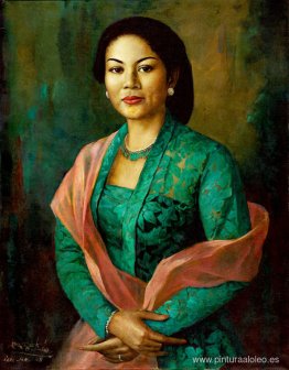 Mujer de verde