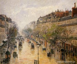 Boulevard Montmartre Primavera Lluvia