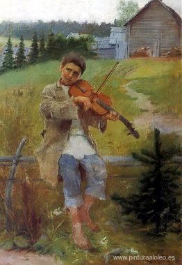 niño con violín