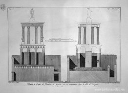 Plano de la tumba de Mamia y dependencias, en Pompeya