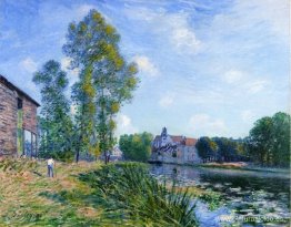 El Loing en Moret en verano