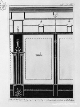 En la Casa de Pompeya, el piso inferior del muro del porche con