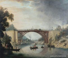 El puente de hierro fundido cerca de Coalbrookdale