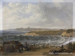 Cullercoats mirando hacia Tynemouth - marea