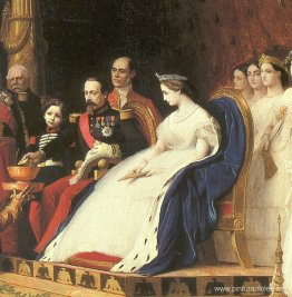 Napoleón III, Eugenia y su hijo en adopción Embajadores siameses