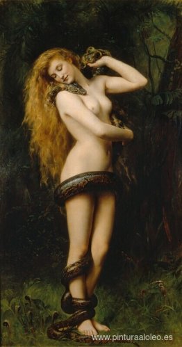 Lilith con una serpiente