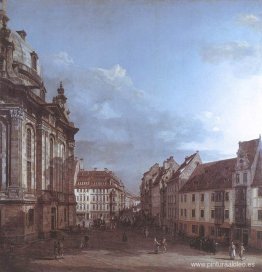 Dresde, la Frauenkirche y la Rampische Gasse