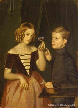 Retrato de Olga Ivanovna y Fedor Ivanov