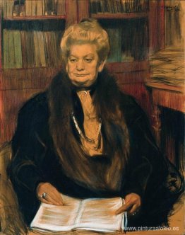 Retrato de la escritora Alexandra Vasilevny Schwartz