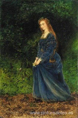 Retrato de la esposa del artista, Theodosia, como Ofelia