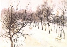 Bulevar Zubovsky en invierno