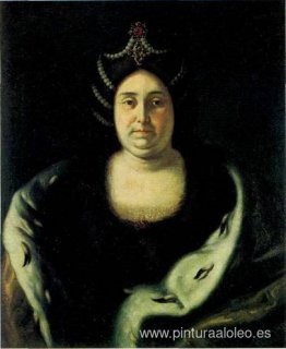 Zarina Praskovia Fedorovna Saltikova, viuda de Iván V