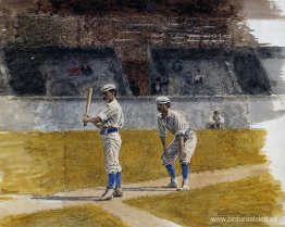 Jugadores de béisbol practicando