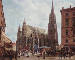 Vista de la catedral de San Esteban desde Stock im Eisen Platz