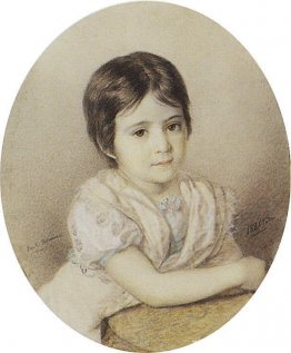 Retrato de María Kikina cuando era niña