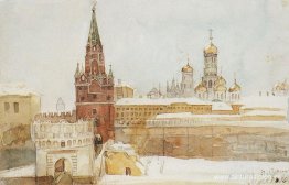 Vista del Kremlin en invierno