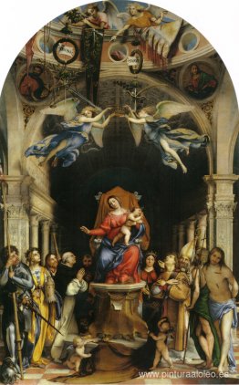 Políptico de altar de San Bartolomeo, Bérgamo, panel principal: