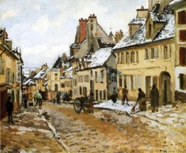 Pontoise, el camino a Gisors en invierno