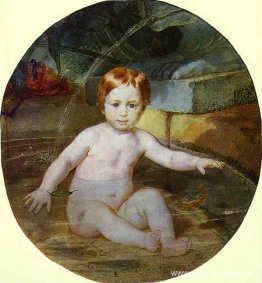 Niño en una piscina (Retrato del Príncipe A. G. Gagarin en la in