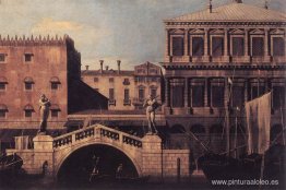 Capriccio: el Ponte della Pescaria y los edificios del muelle