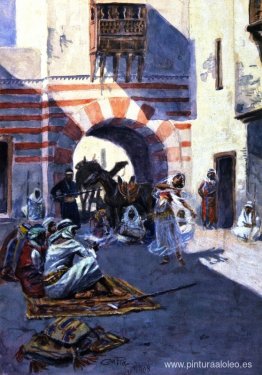 Escena callejera en Arabia