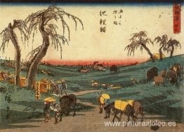 La carretera que une Edo (Tokio) y Kioto.