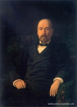 Retrato del poeta Nikolay Nekrasov