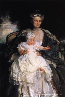 La señora Henry Phipps y su nieto Winston