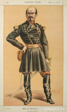 Hombres del día No.100 Caricatura del general Louis Jules Trochu