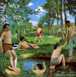 Bañistas (escena de verano)