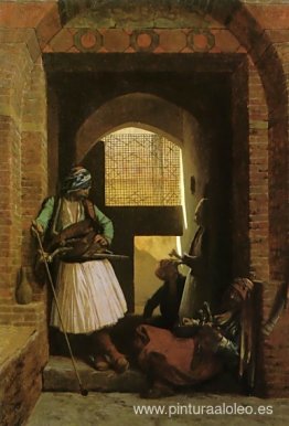 Arnauts de El Cairo en la puerta de Bab-el-Nasr