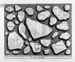 Las antigüedades romanas, t. 1, Lámina V. Mapa de la antigua Rom