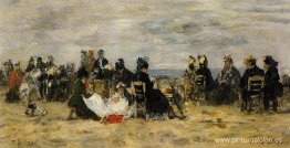 Escena de playa en Trouville