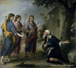 Abraham recibiendo a los tres ángeles