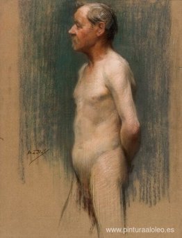 desnudo de pie