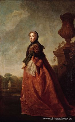 Retrato de Augusta de Sajonia Gotha, Princesa de Gales