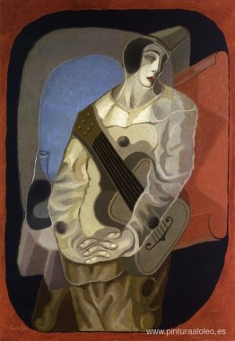 Pierrot con guitarra