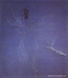 Anna Pavlova en el Ballet Sílfide